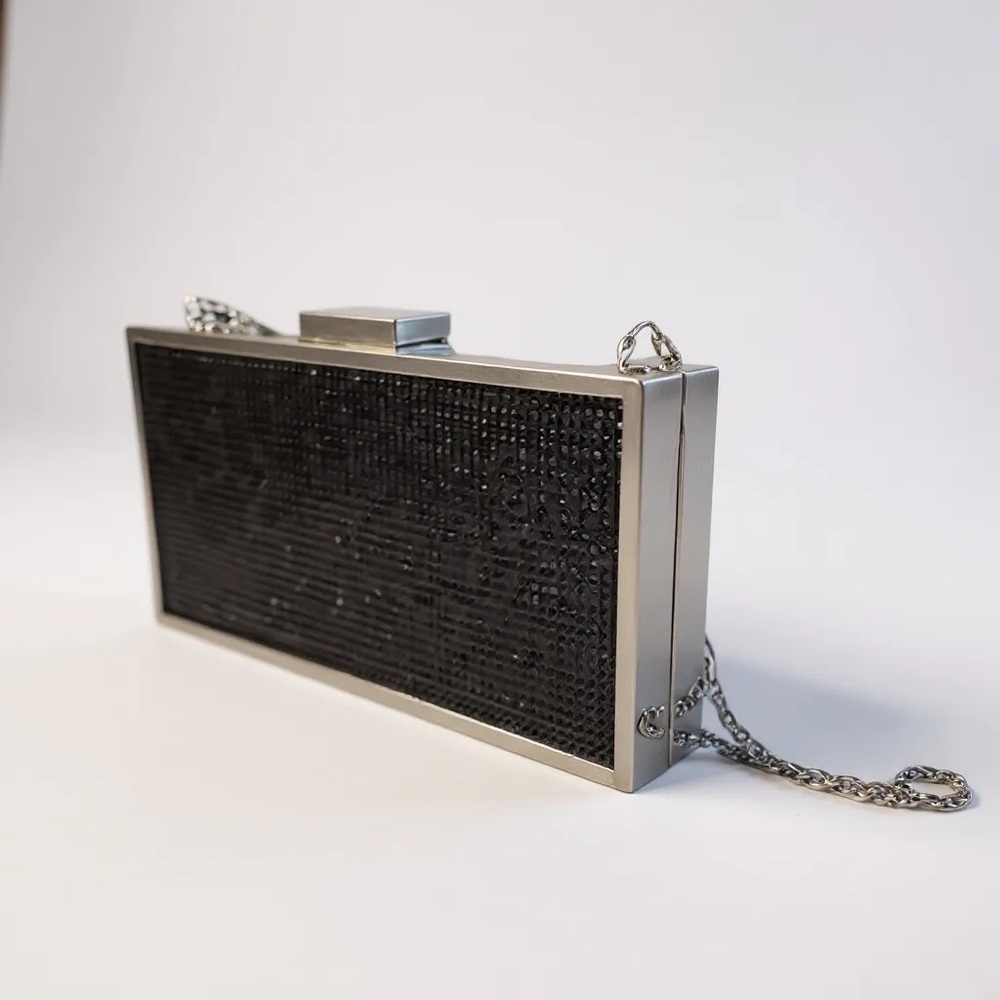 Black Rhinestone clutch